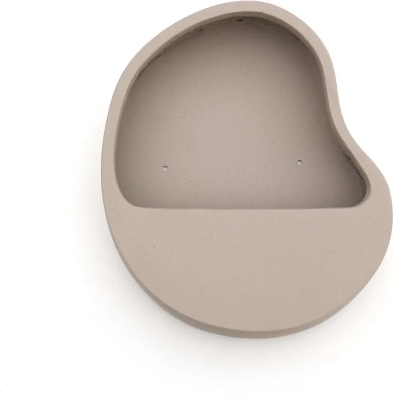 Muur bloempot Luca Lifestyle Wallhanger | Taupe Kunststof  | ø40x35cm | Geschikt voor buiten en binnen | Kees Smit Tuinmeubelen