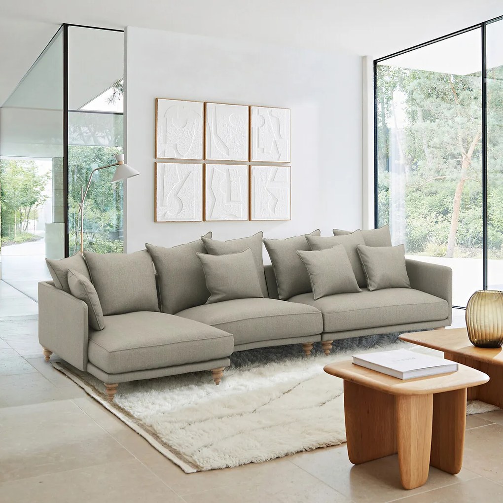 Tweed longchair, Lazare