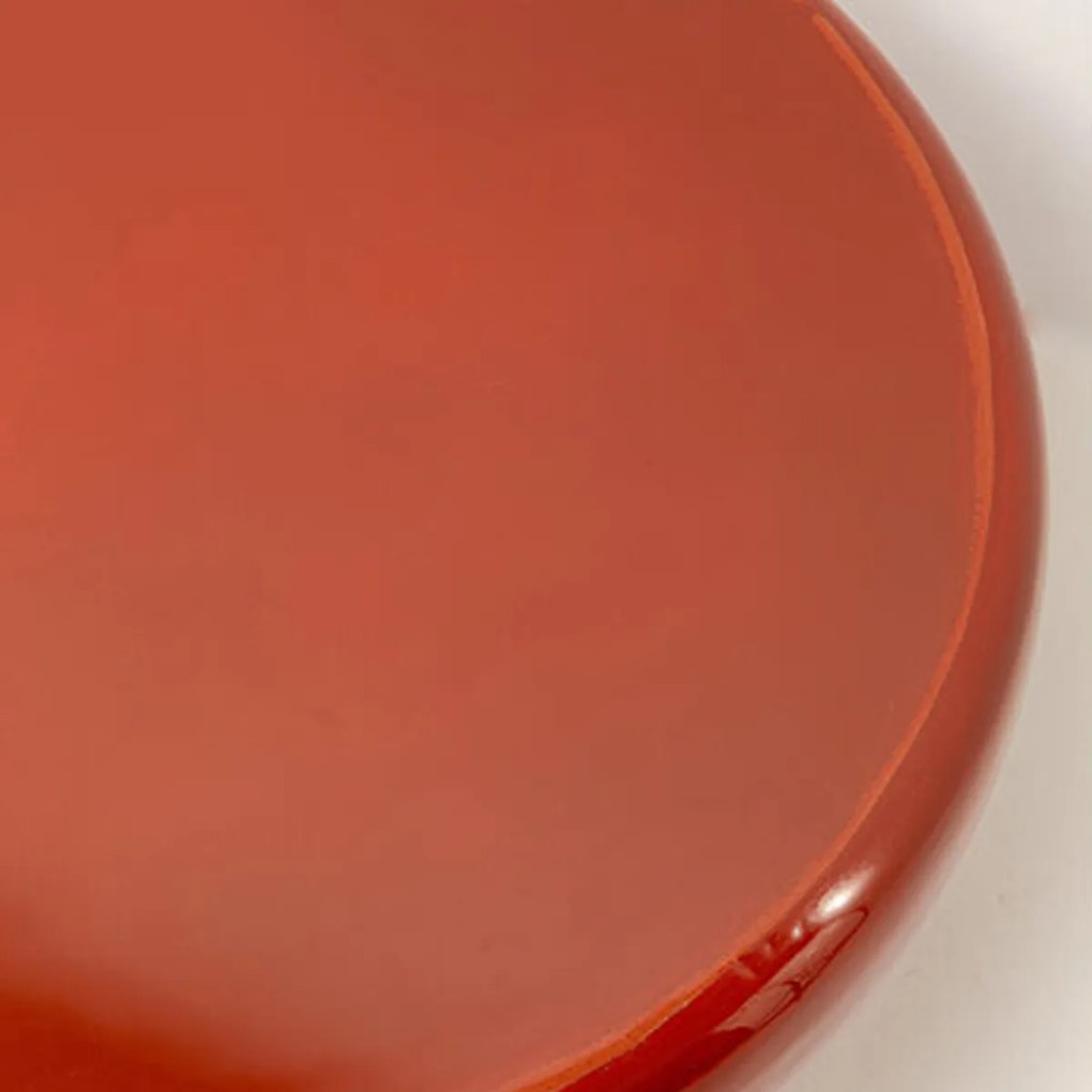 Kare Design Rici 60 Retro Bijzettafel Emaille Geel Beige - 60 X 60cm.