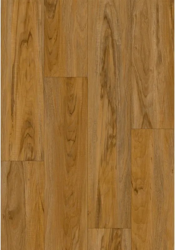 Mexen Norfolk  vinyl panelen 1240 x 182 mm SPC 6,5 mm, IXPE onderlaag 1,5 mm, 4 V-Groef, Teak - F1093-1240-182-505-4V1-08