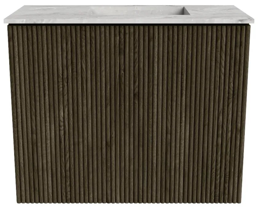 Mondiaz Joya DLux 50cm toiletmeubel shadow met wastafel faye rechts 1 kraangat glace