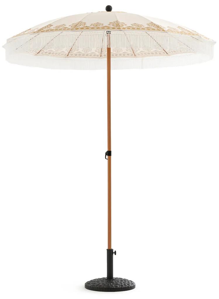 Bedrukte parasol met franjes, Tahyra