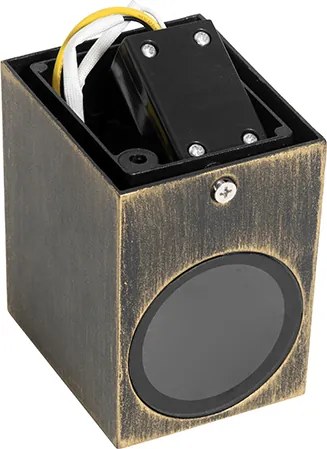 Moderne wandlamp antiek goud IP44 - Baleno