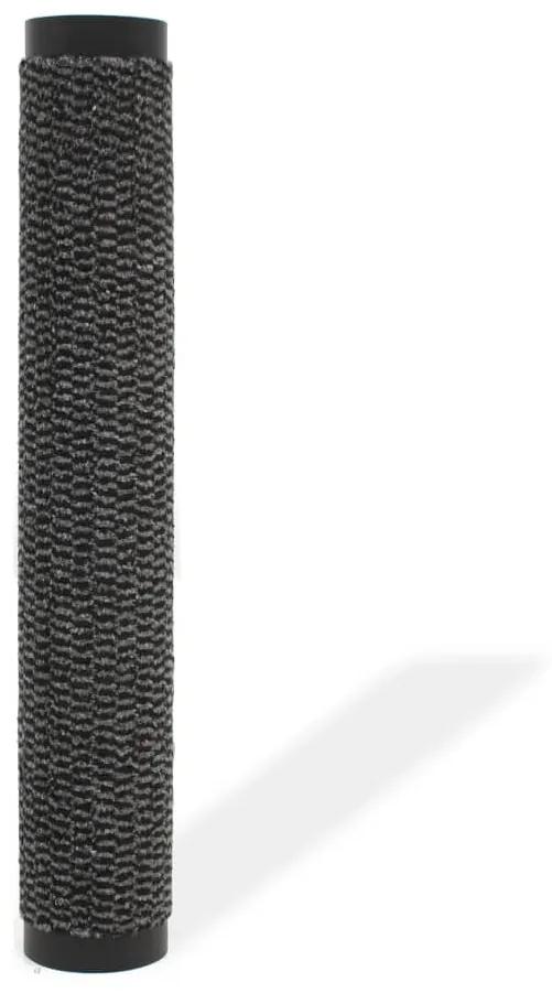 vidaXL Droogloopmat rechthoekig getuft 120x180 cm antraciet