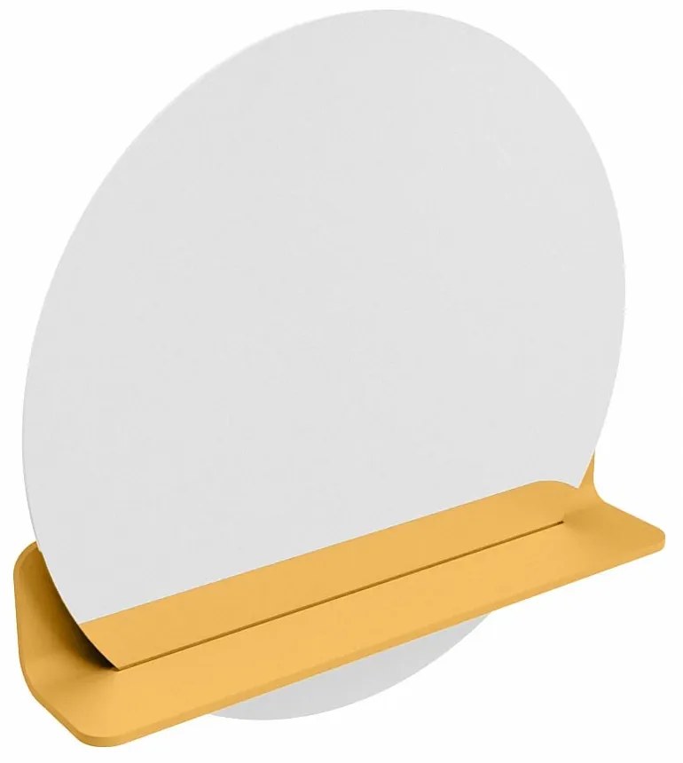 Mondiaz Spot spiegel rond Ø60cm met planchet ocher