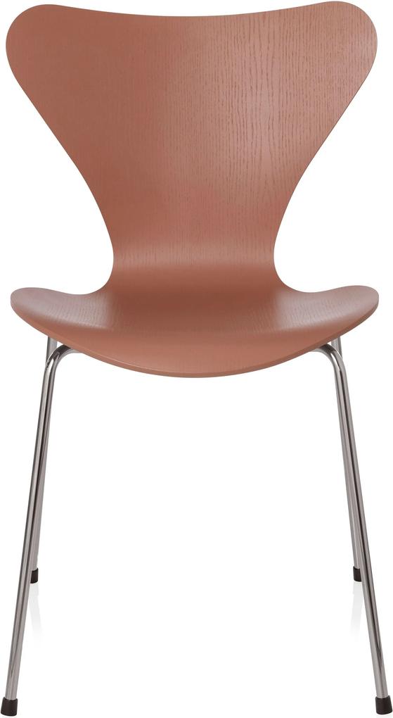 Fritz Hansen Vlinderstoel Series 7 stoel gekleurd essen chocolademelk bruin