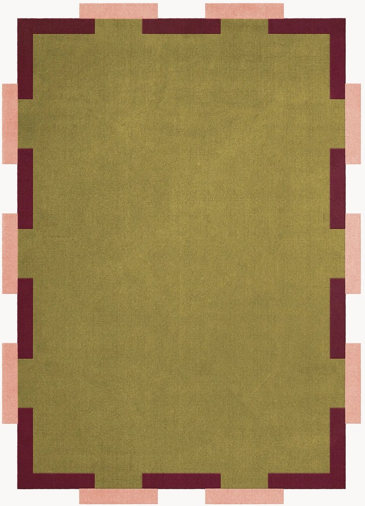 Handgetuft wollen vloerkleed Tekla Fregio