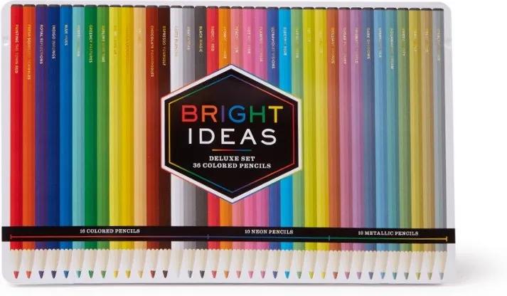 Chronicle Books Bright Ideas potloden in blik, set van 36