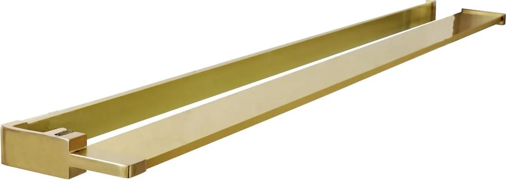 Sapho Shelf handdoekhouder en planchet voor douchewand goud mat