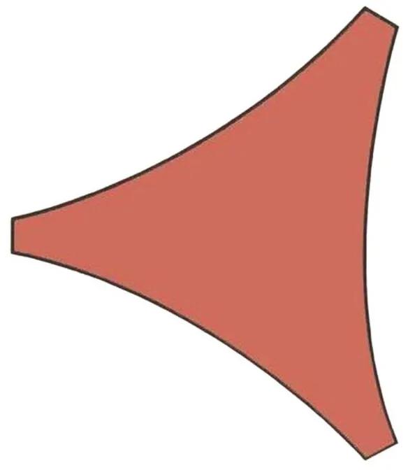 Schaduwdoek - Driehoek - Terracotta - 5x5x5 meter - Schaduw