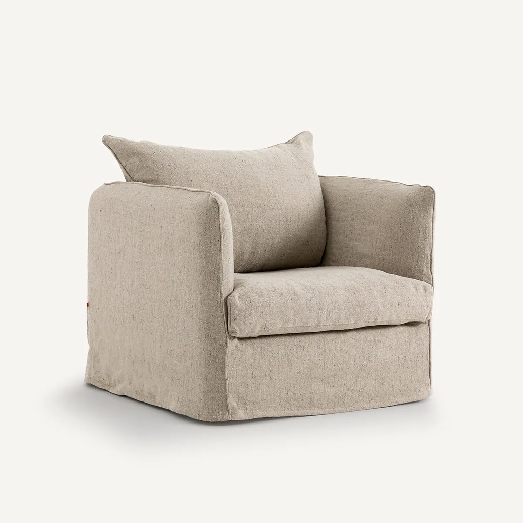 Fauteuil gespikkeld linnen, Neo Chiquito