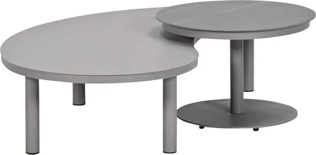 Garden Impressions Zante loungetafels set van 2 - taupe - cantostone Napoli sand