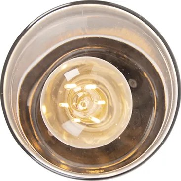 Moderne plafondlamp zwart 22,6 cm IP44 - Jarra