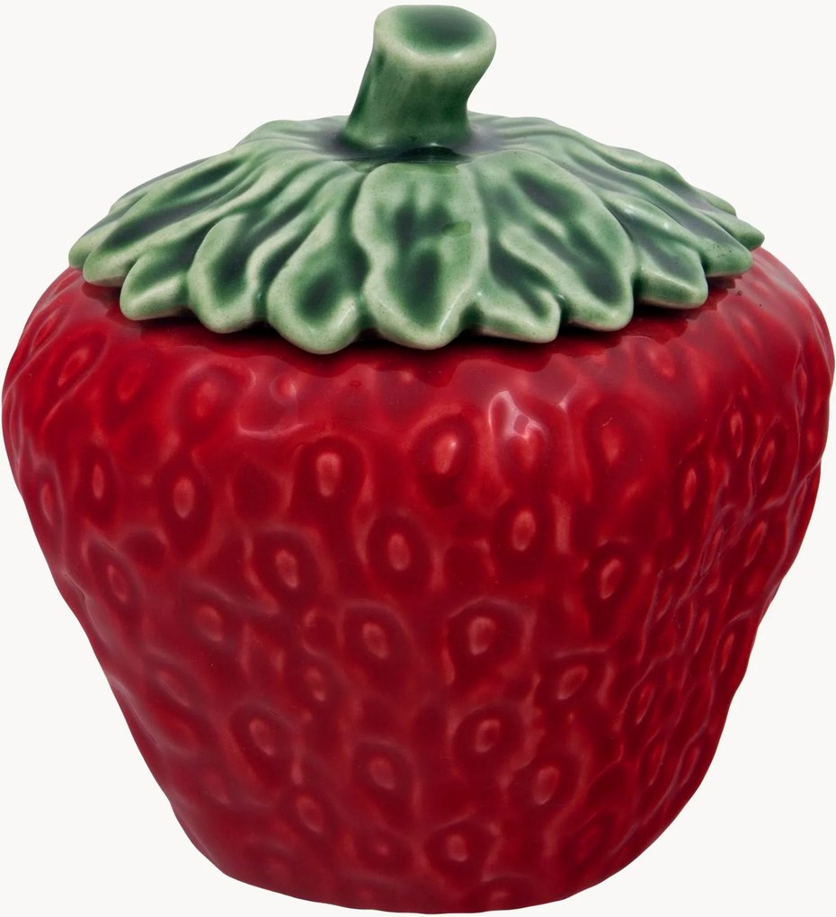 Handbeschilderde soepterrine Strawberries