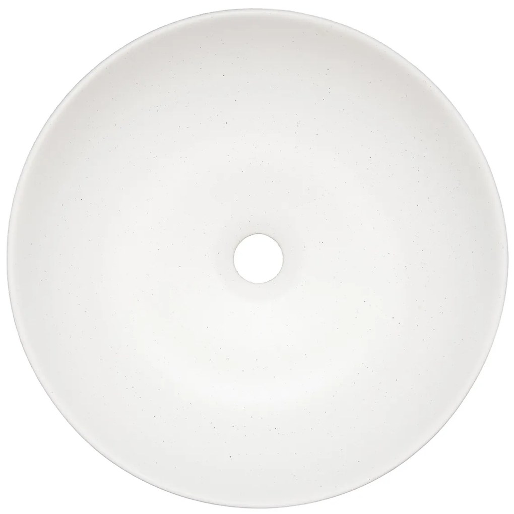 Kerra KR98 waskom rond steen wit 41.5x41.5x13cm