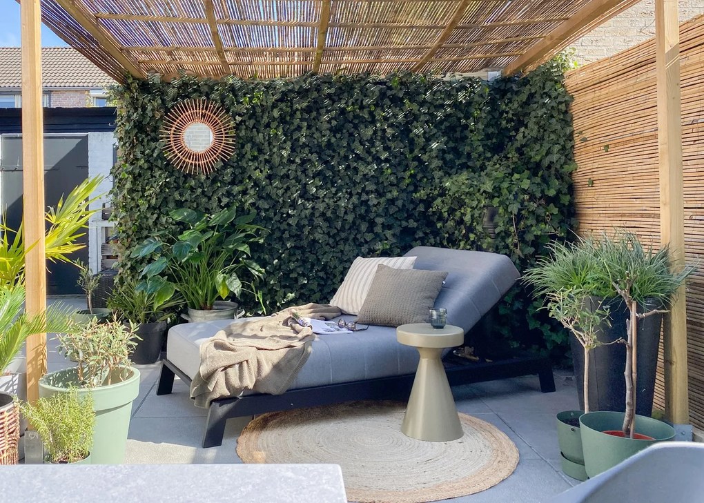 Mexico sunbrella ligbed 200x85 cm. - Lichtgrijs