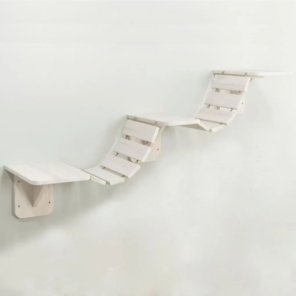 TRIXIE Kattenladder wandmontage 150x30 cm wit