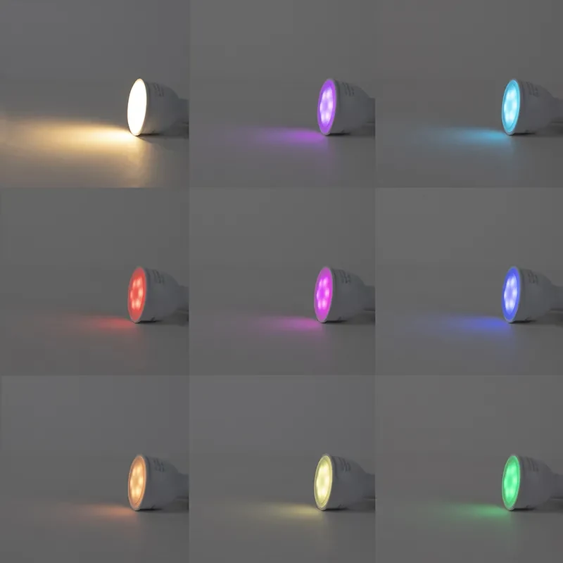Smart Spot / Opbouwspot / Plafondspot roestbruin met hout kantelbaar incl. Wifi GU10 - Gina Industriele / Industrie / Industrial GU10 rond Binnenverlichting Lamp