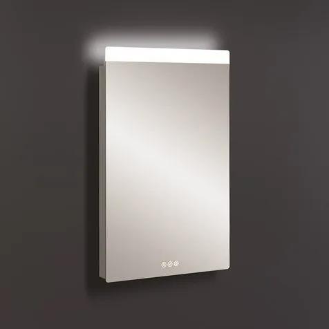 Crosswater Glide II spiegel 60x80cm met dimbaar LED verlichting zilver GL6080