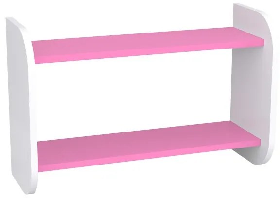 Peuter Wit - Roze Kinderboekenplank Oscar 5060504989732 Children's Beds Home, 90x26x45 cm Children's Beds Home