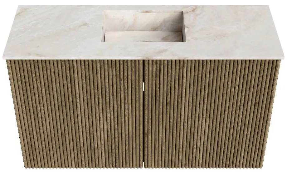 Mondiaz Joya DLux 70cm toiletmeubel dusk met wastafel faye midden zonder kraangat frappe