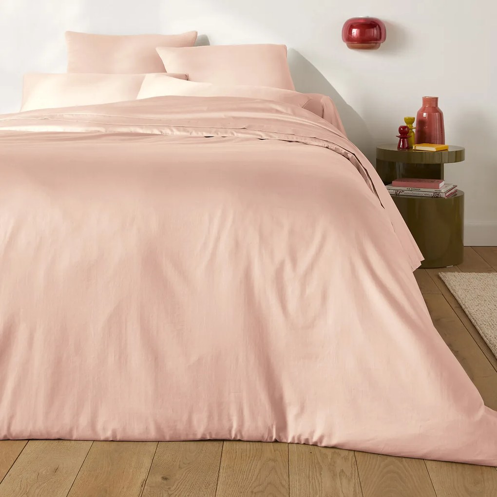 Kussensloop in katoensatijn, 153 draden, Opale