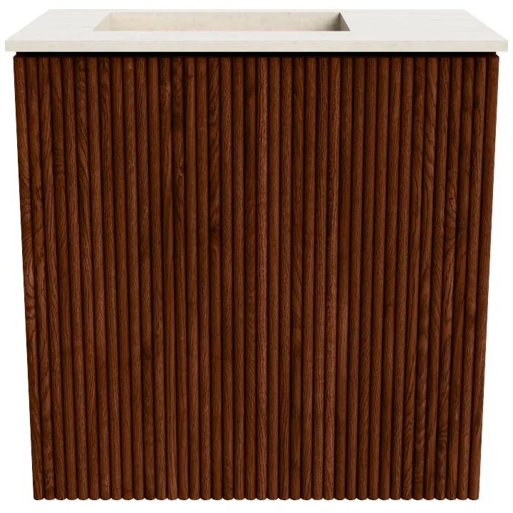 Mondiaz Joya DLux 40cm toiletmeubel ruby met wastafel faye links zonder kraangat meli