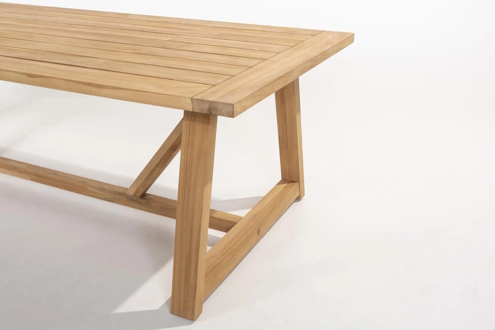 4 Seasons Outdoor Eros tuinset latte met Noah tafel 260 x 100 cm * Sale * Tuinset beige weerbestendig