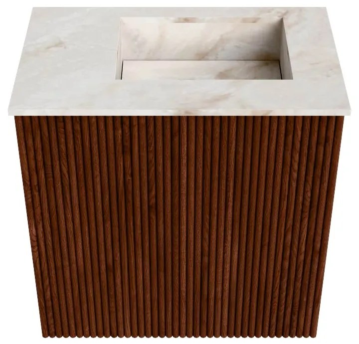 Mondiaz Joya DLux 40cm toiletmeubel ruby met wastafel faye rechts zonder kraangat frappe