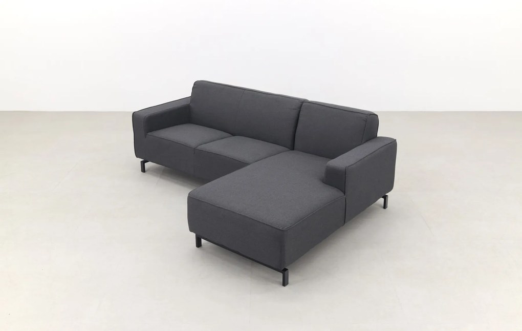 Boavista Sunbrella loungebank chaise longue - Sooty - 2-delig - links