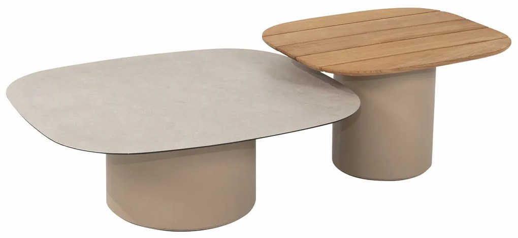 Taste by 4 Seasons Demi loungetafels 50x60 en 70x80 cm latte - set van 2