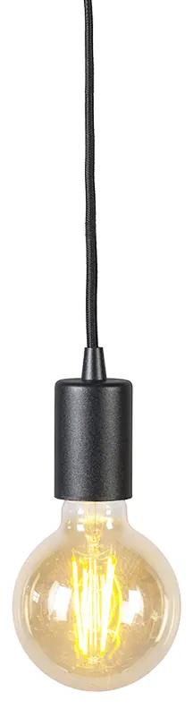 Smart hanglamp zwart incl. wifi G95 lichtbron - Facil Design, Modern E27 Binnenverlichting Lamp