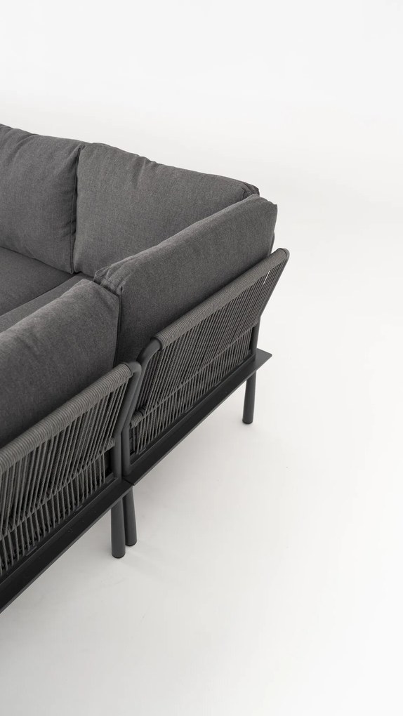 DATHO OUTDOOR Hoek Loungeset - Trino - Aluminium - Datho Outdoor - Antraciet