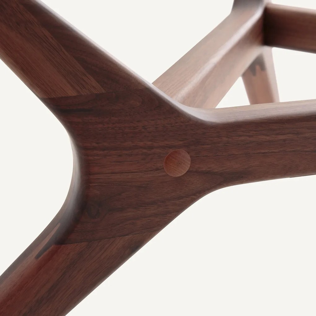 Salontafel in notenhout ø90 cm, Maricielo