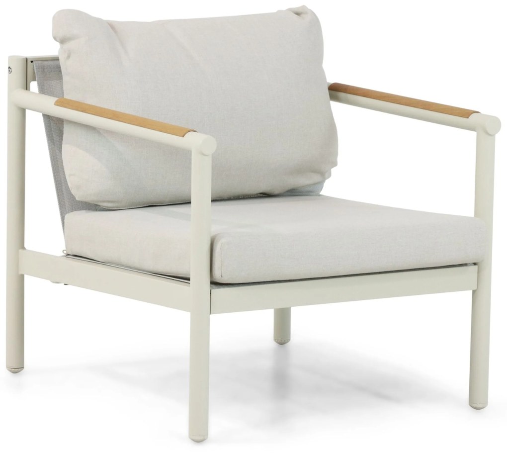 Stoel en Bank Loungeset 5 personen Aluminium Taupe  Lifestyle Garden Furniture Norte