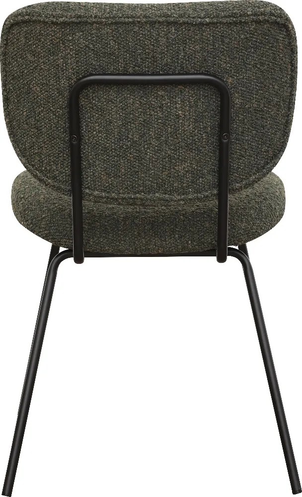 Moderne Eetkamerstoel Groen Boucle