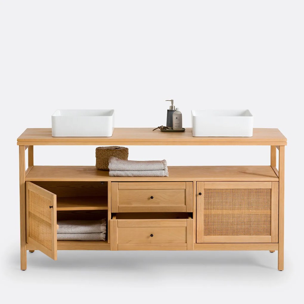 Dubbel wastafelmeubel L160 cm, Gabin