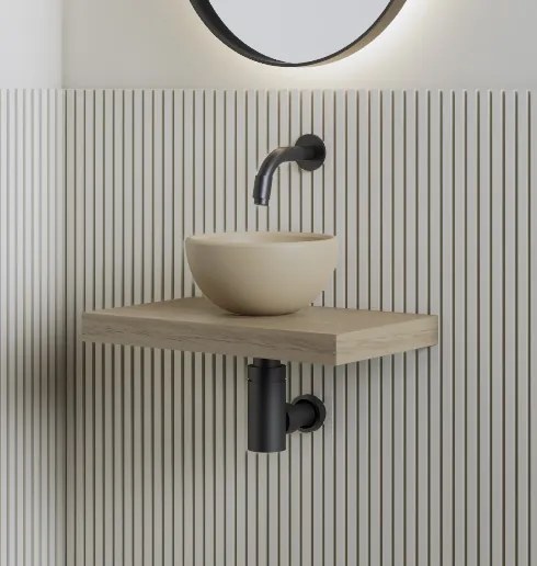 Gliss Design Leto fonteinplank 40x25cm corn silk