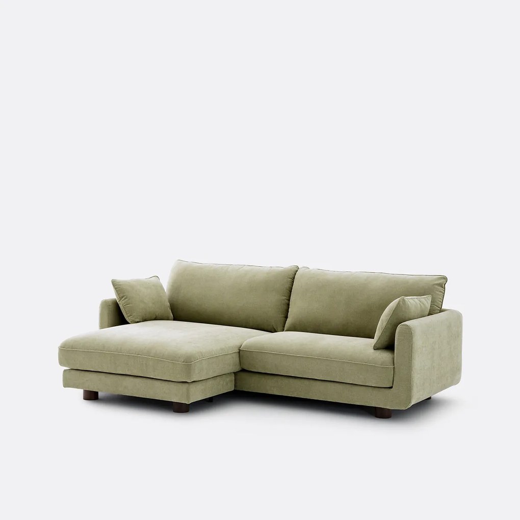 Omkeerbare hoekbank, gemêleerd polyester, EMILIO