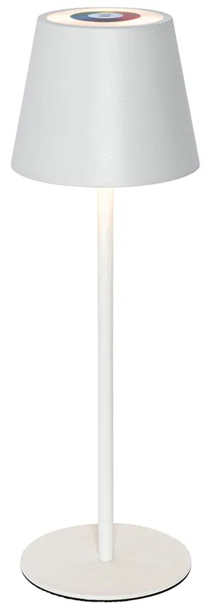 Buitenlamp Tafellamp wit incl. LED dimbaar en oplaadbaar RGB IP54 - Murdock Modern IP54 Buitenverlichting rond Lamp