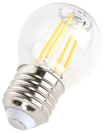 Set van 5 E27 dimbare LED kogellampen 5W 470 lm 2700K