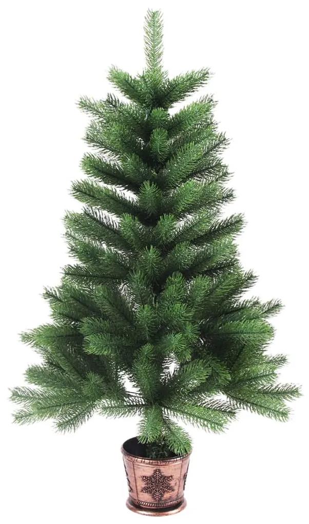 vidaXL Kunstkerstboom met levensechte naalden 65 cm groen