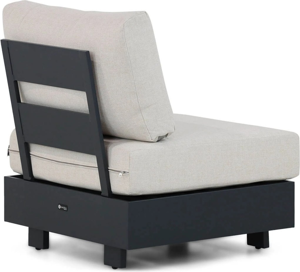 Hoek loungeset 6 personen Aluminium Grijs  Santika Furniture Santika