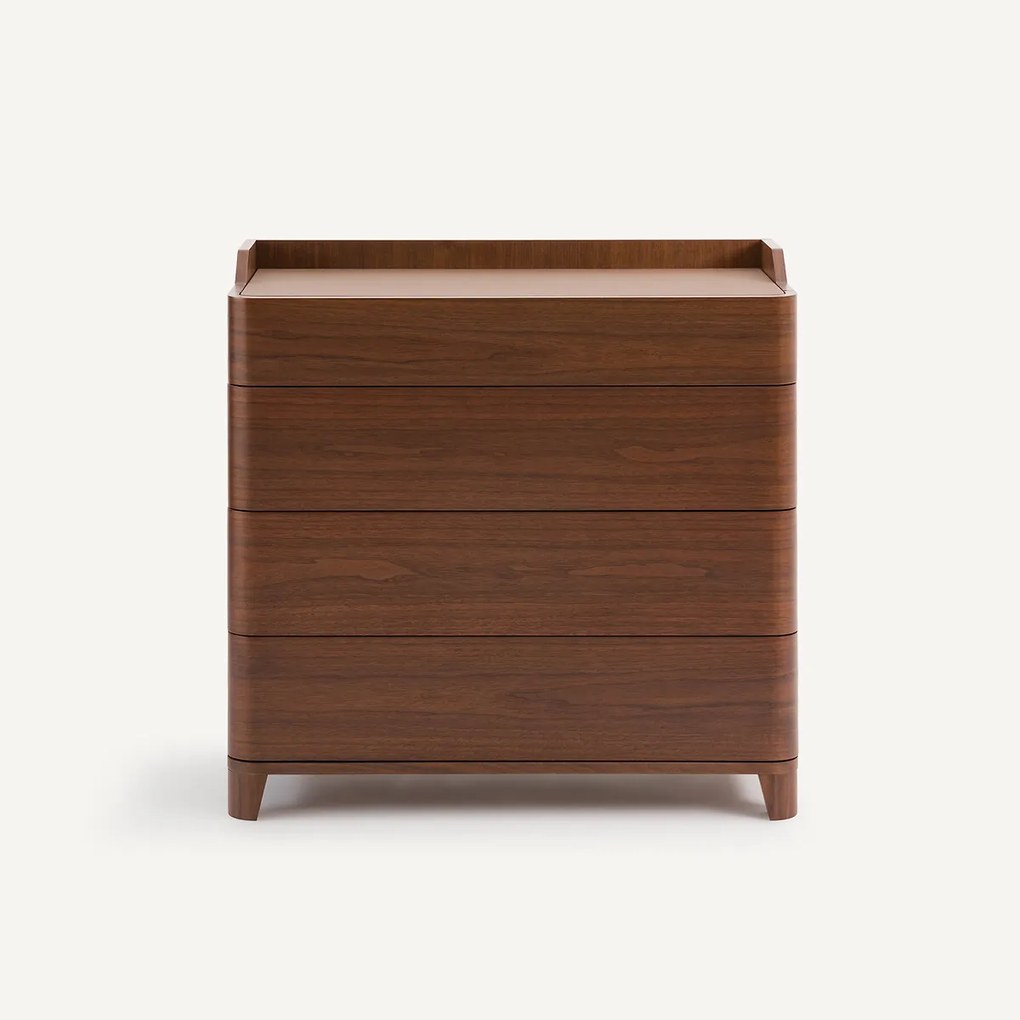 Notenhouten ladekast, JUNIUS, ontwerp Emmanuel Gallina