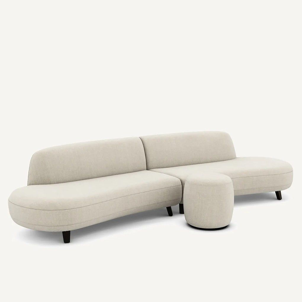 Voetensteun van katoen en linnen, Rosebury, ontwerp Emmanuel Gallina