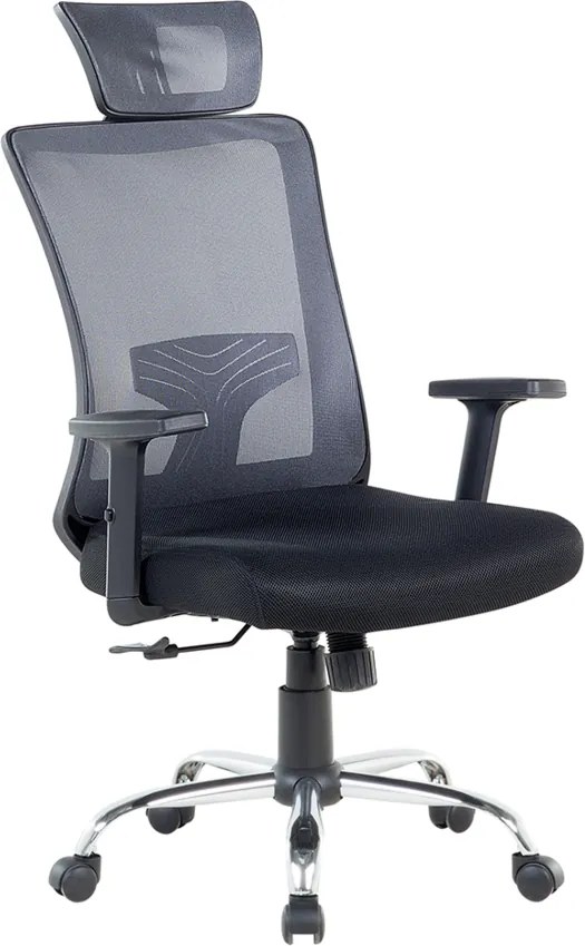 Burostoel grijs-zwart - stoel - bureaustoel - NOBLE