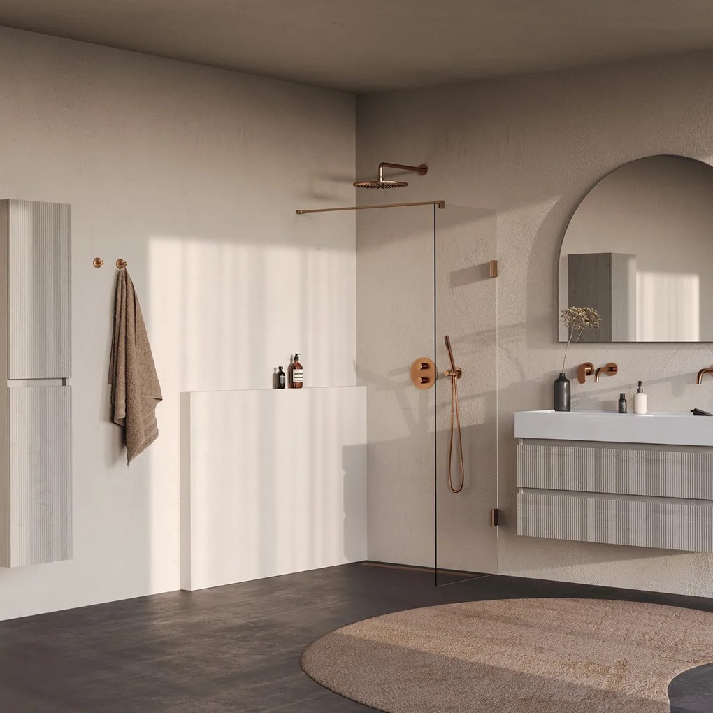 Brauer Void profielloze inloopdouche 60cm koper geborsteld PVD