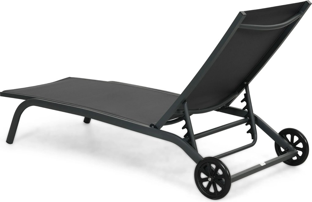 Domani Furniture Bellorio Ligbed Verstelbaar Aluminium Grijs