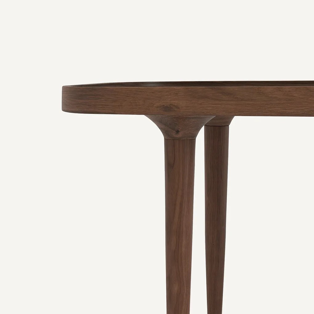 Salontafel in massief notenhout, Magosia, groot model
