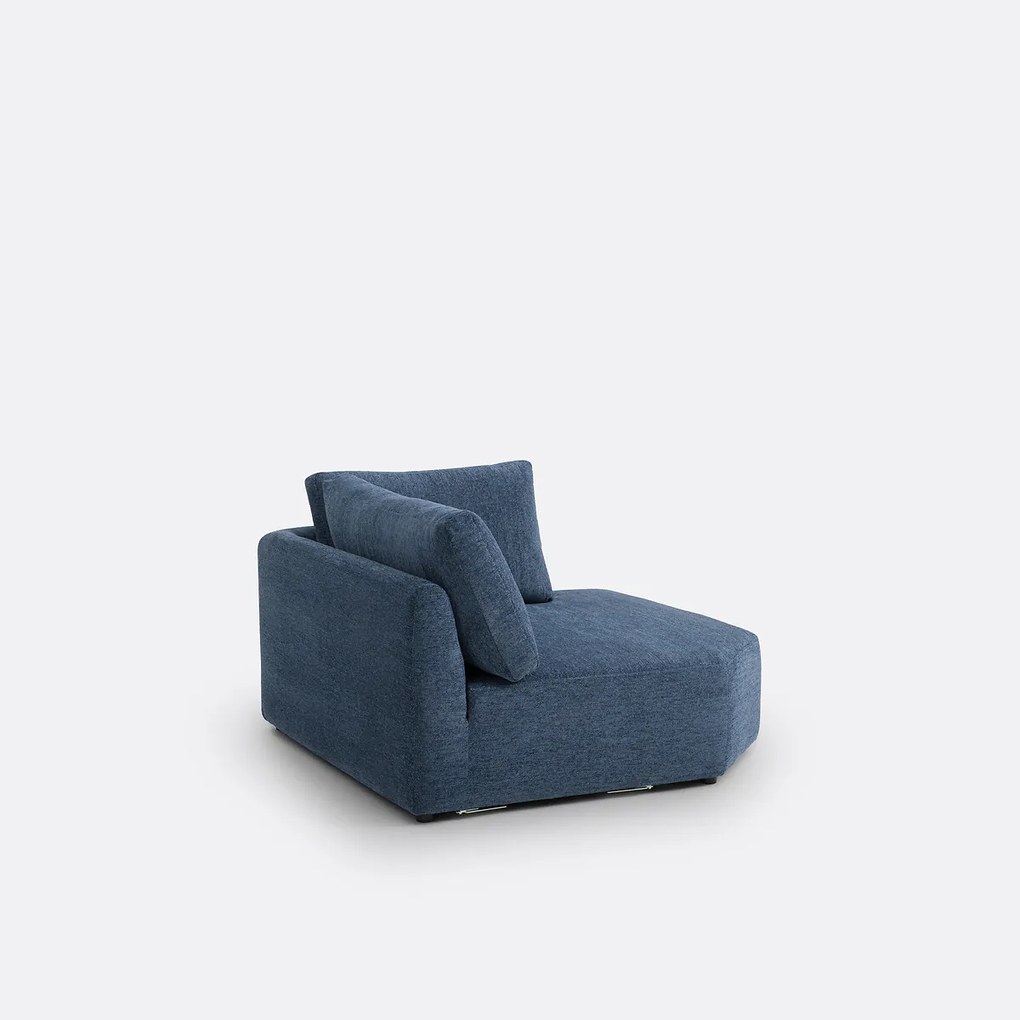 Modulaire hoekbank in getextureerde stof, Monica